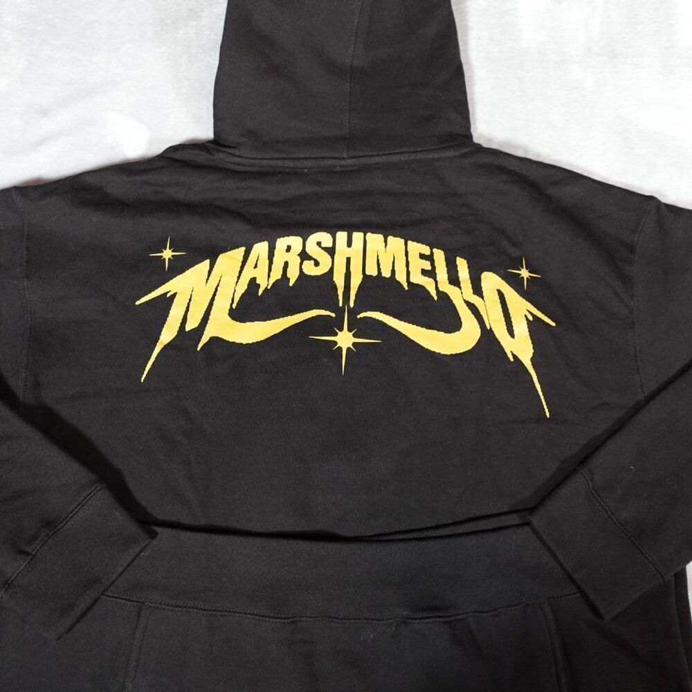 Marshmello x Fortnite Collab Pullover Hoodie Mens XL Gaming Music Black